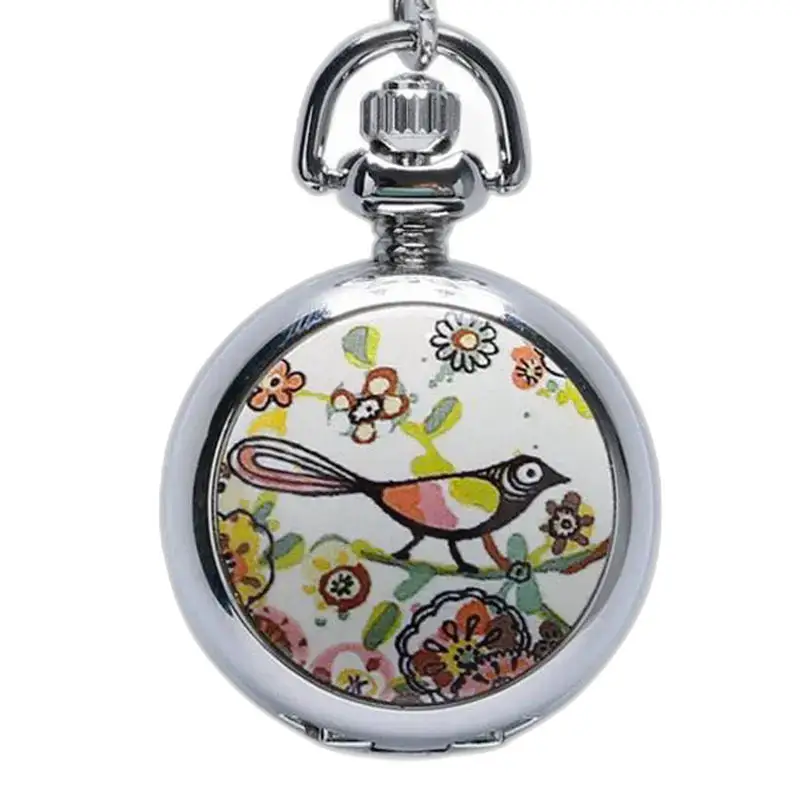 Trendy Silver Summer Poem Watch Necklace