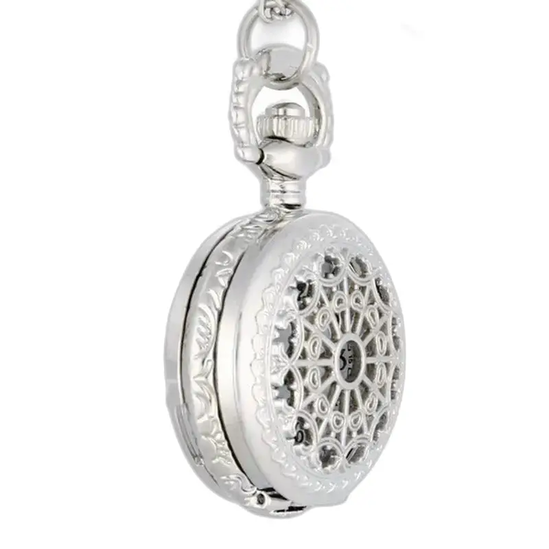 Vintage Women's Silver Bronze Watch Necklace