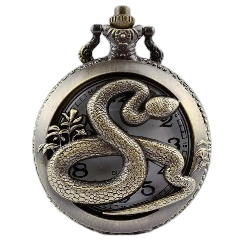 Fob Chinese Horoscope Watch Necklace Bronze