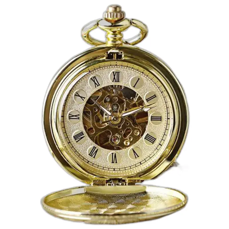 Luxury Gold Pearl Automatic Pocket Watch
