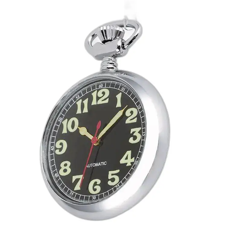 Modern Luminous Automatic Pocket Watch