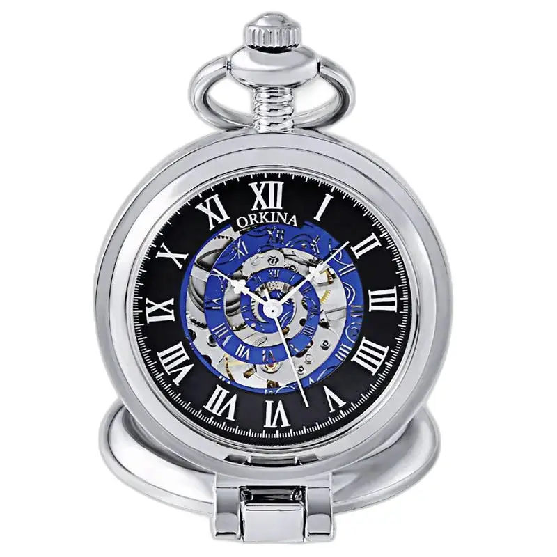 Modern Automatic Pocket Watch for Men and Women