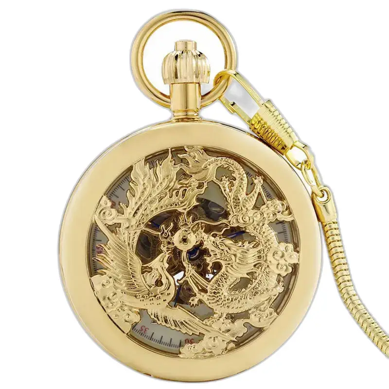 Phenix Vs Dragon Luxury Men's Automatic Pocket Watch