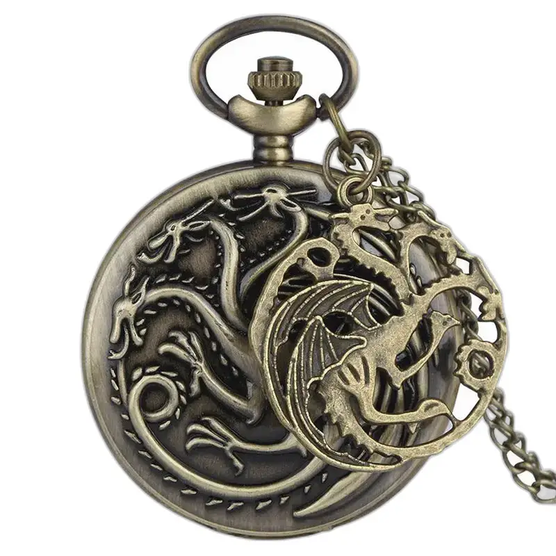 Targaryen Quartz Necklace Pocket Watch