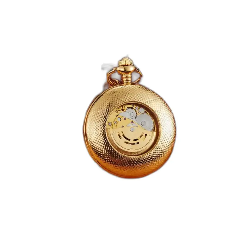 Luxury Classic Automatic Pocket Watch in gold with elegant mechanical mechanism