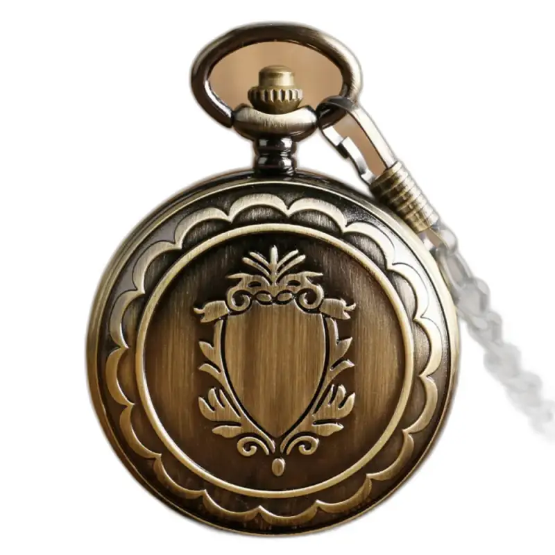 Mechanical bronze pocket watch in vintage style, ideal for collectors
