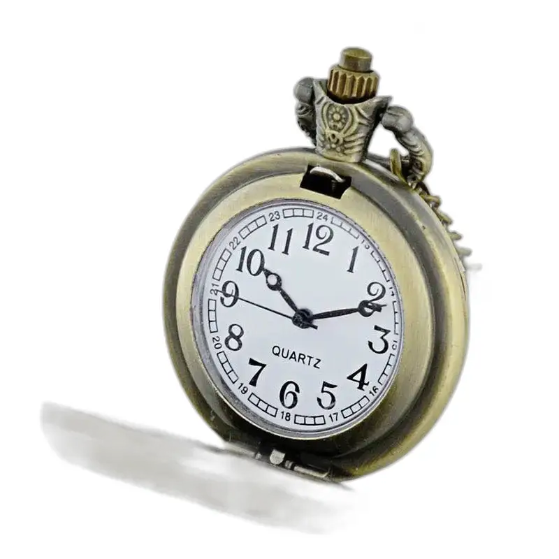 Elegant Bohemian Necklace Watch with an elegant antique-style pocket watch