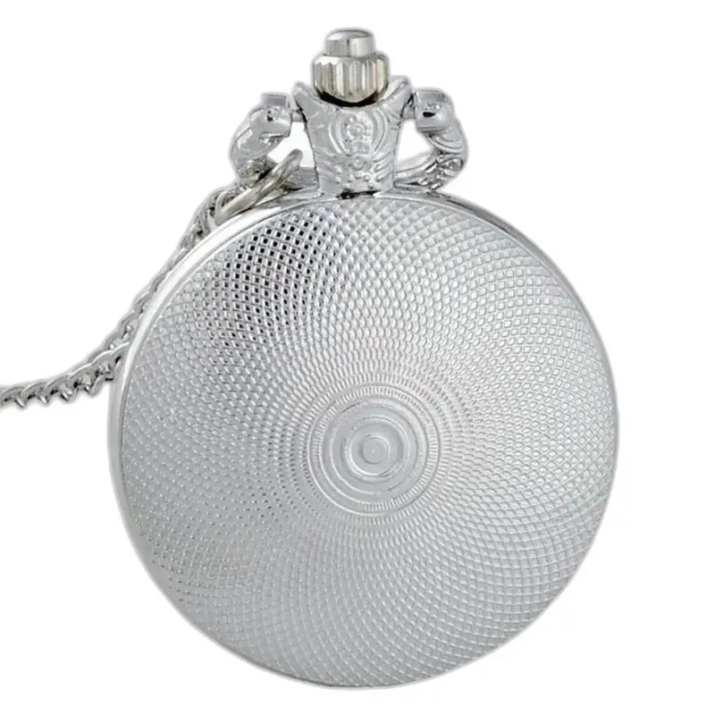 Vintage Watercolor Zen Buddha Necklace Watch with Silver Textured Face Necklace Watch