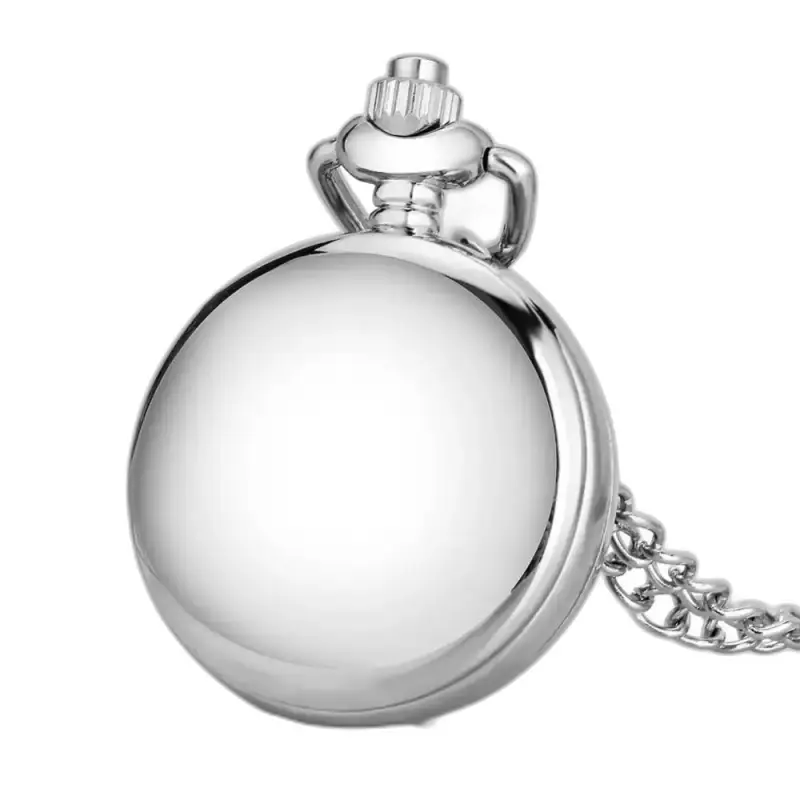 Vintage Marilyne Monroe Quartz Necklace Watch with Elegant Silver Chain