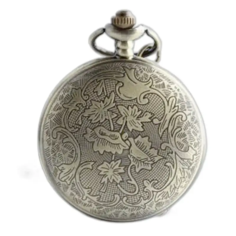 Vintage silver Collier watch adorned with elegant floral details