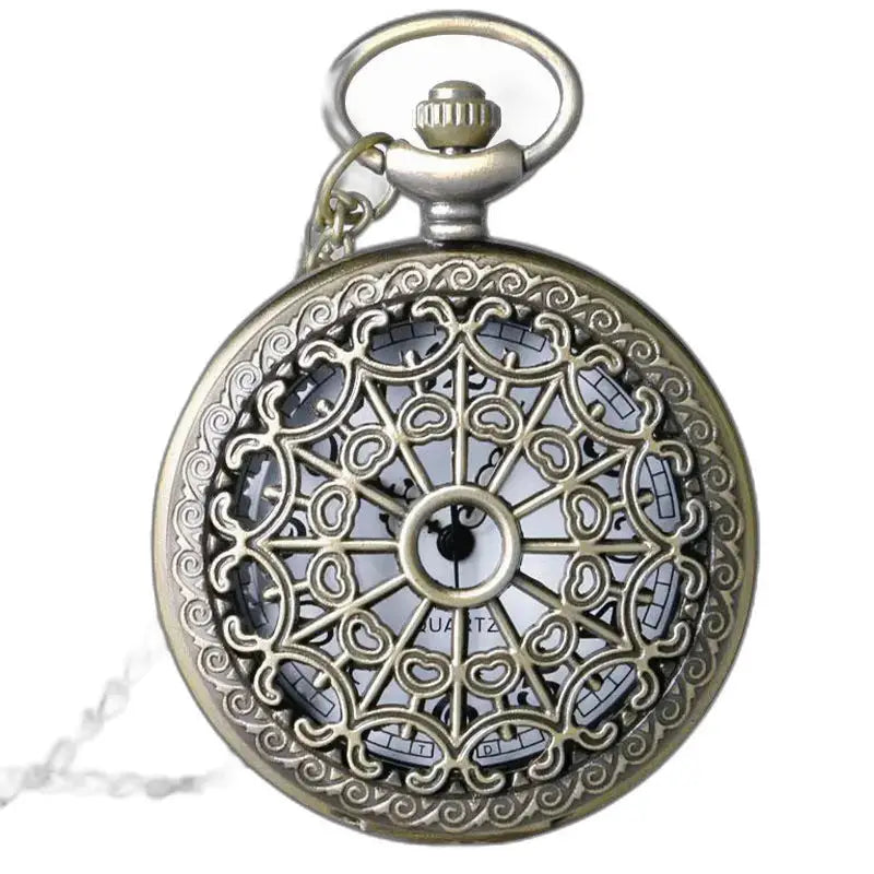 Old Vintage Style Silver Women's Pendant Watch with an antique watch design