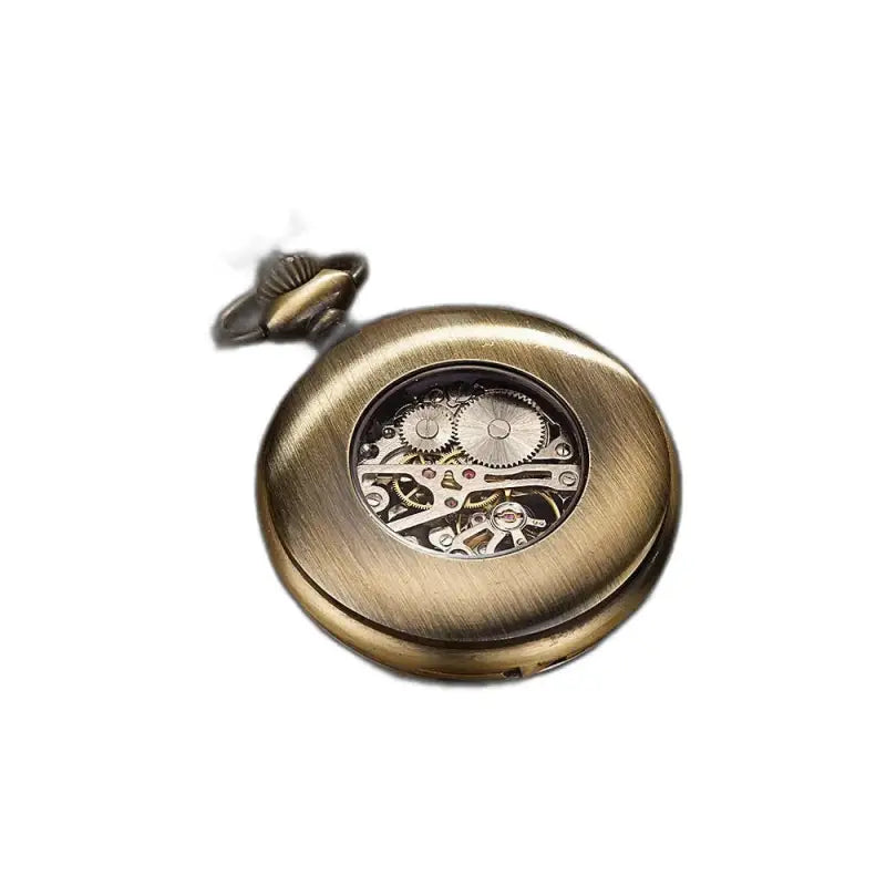 Pocket watch Complication Modern Chic Bronze Gold with visible mechanism