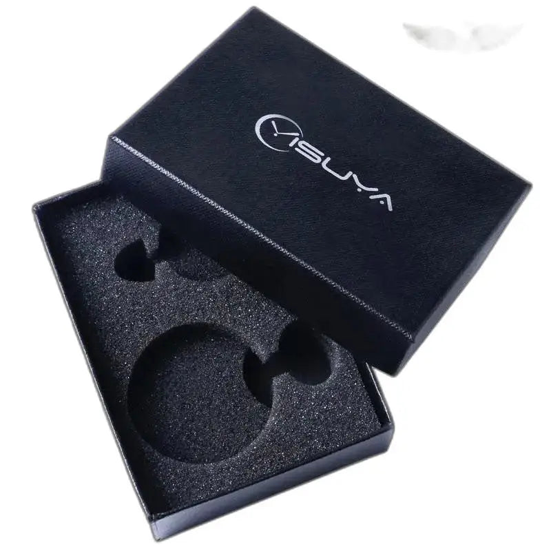 Open Classic Retro Pocket Watch Box with Black Gold Classic Retro Pocket Watch