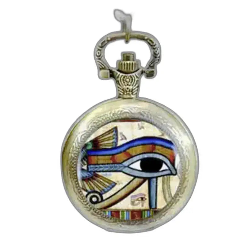 Elegant Ancient Egyptian Pendant Watch with Eye of Horus in sophisticated design