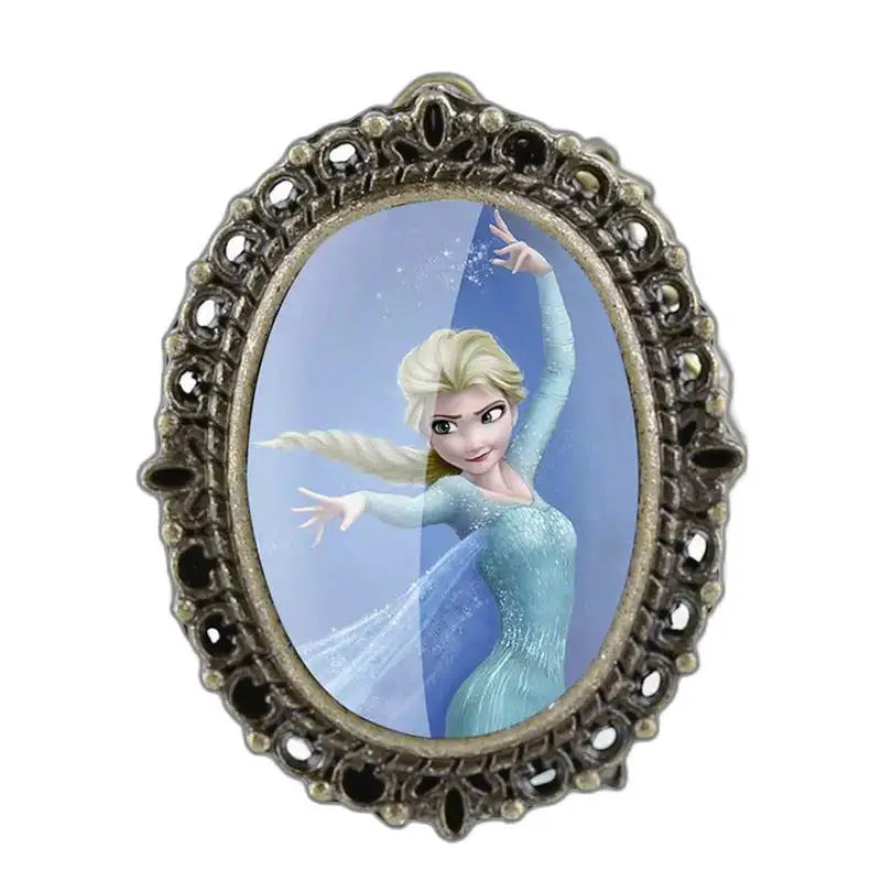 Elsa Pendant in Ornate Frame Vintage Bronze Elsa Pendant Watch