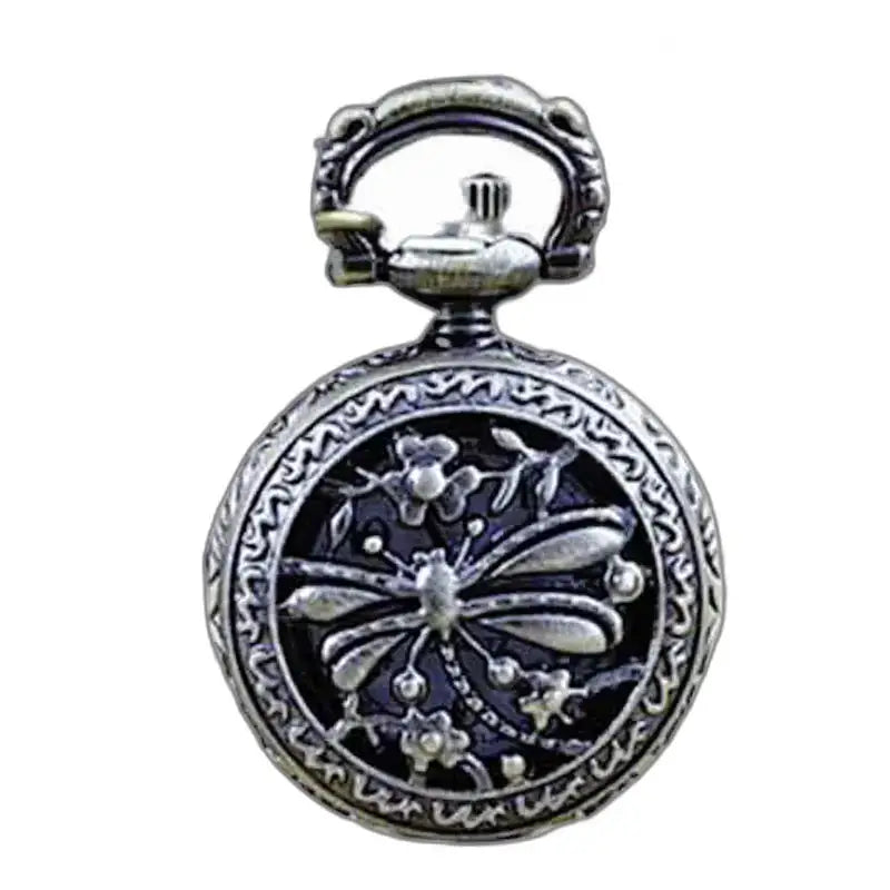 Elegant Dragonfly Pendant Watch with Dragonfly Design for Necklace
