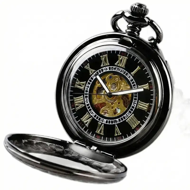 Automatic Half Hunter Vintage Pocket Watch Charm