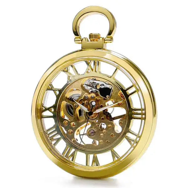 Pocket Watch Mechanical Skeleton Men's