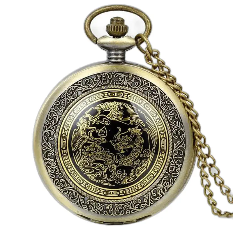 Montre à Gousset Collier My Chinese World Vintage Bronze