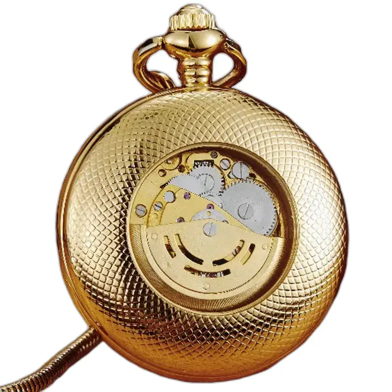 Montre à Gousset Luxe Classic Automatique couleur or offrant élégance et précision