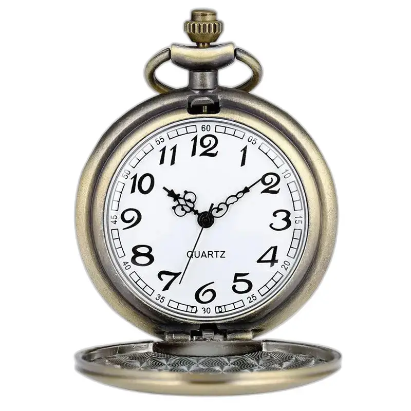 Montre Collier Rétro Femme Bronze Vintage avec un style vintage de montre à quartz