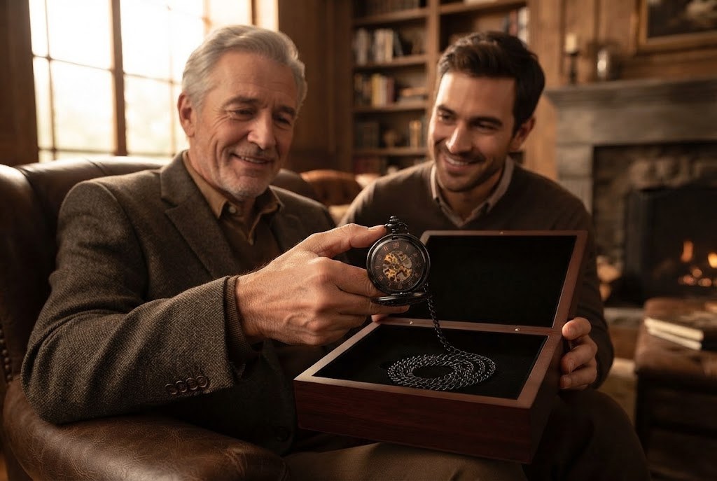 Montre à Gousset Mécanique Chasseur Gravée Homme - Pour l'amateur de légendes
