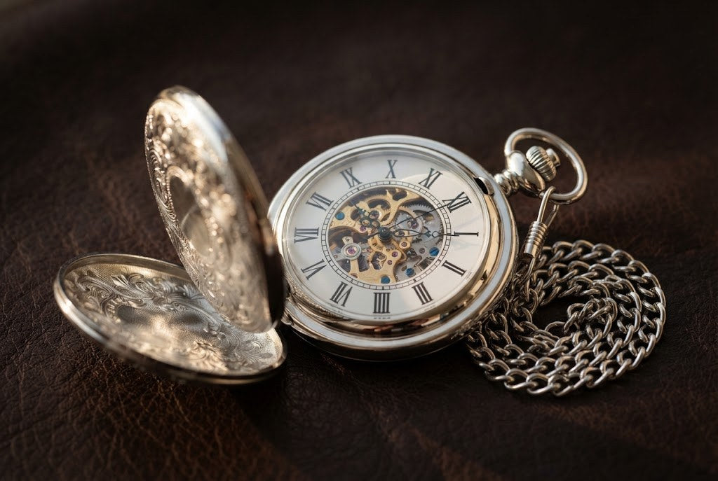 Montre à Gousset Mécanique Miroir Poli Luxe - Argenté poli, mécanique apparente
